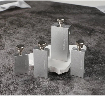 New Protable Accurate positioning Woodworking Tools Carpentry Steel Ruler Positioning Limit Block Measuring Marking Gauge