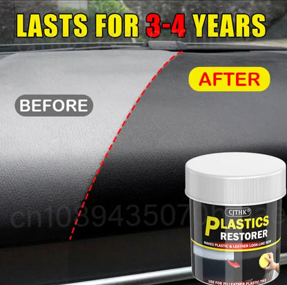 Car Plastic Restorer Back To Black Gloss Car Cleaning Products Plastic Leather Restore Auto Polish Repair Coating Renovator