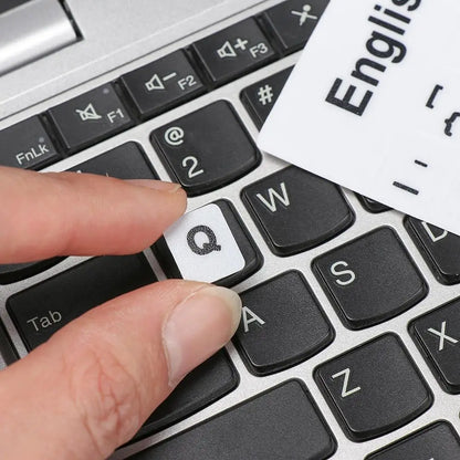 Non-slip English Arabic Keyboard Stickers Wear-resistant Laptop Keyboard Stickers Russian Letter Deutsch Spanish Alphabet Layout