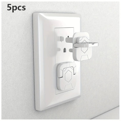 50pcs Outlet Covers Baby Proofing Safety -Child Secure Electric Plug Protectors With Hidden Handle Square
