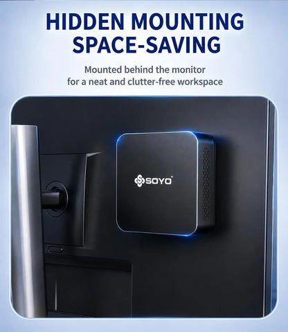 SOYO Mini PC Y5 PLUS Intel I7 4th Gen 4600U 8GB RAM 128GB ROM Windows 11 Pro WiFi BT4.2 Desktop Computer
