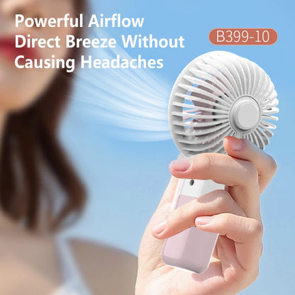 Lenovo 2026 New Handheld Fan Mini Portable Desktop Office Student Dormitory USB Charging Silent Small Electric Fan