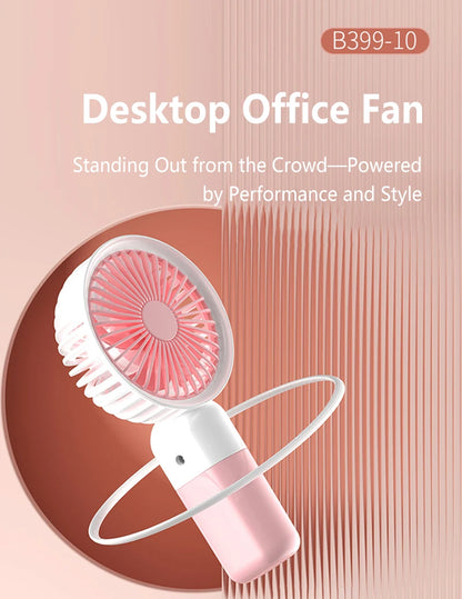 Lenovo 2026 New Handheld Fan Mini Portable Desktop Office Student Dormitory USB Charging Silent Small Electric Fan