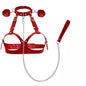 Adjustable Handcuffs and Leg Cuffs PU Collar and Bra Couple Toys BDSM Training Bondage Sex Toys SM Slave Props for Men and Women