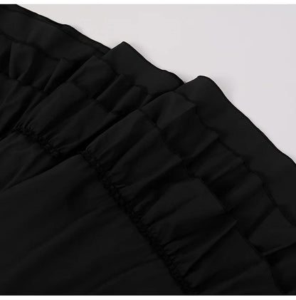 Brown Ruffled High Waisted Long Victorian Skirt Steampunk Skirts Womens Party Wear Gothic Vintage Clothes Medieval Costume Sexy