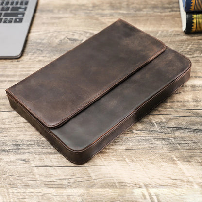 Luxury Genuine Leather 12 Slots Fountain Pen Case Box Office School Stationery Pen Storage Pouch Holder with Removable Pen Tray