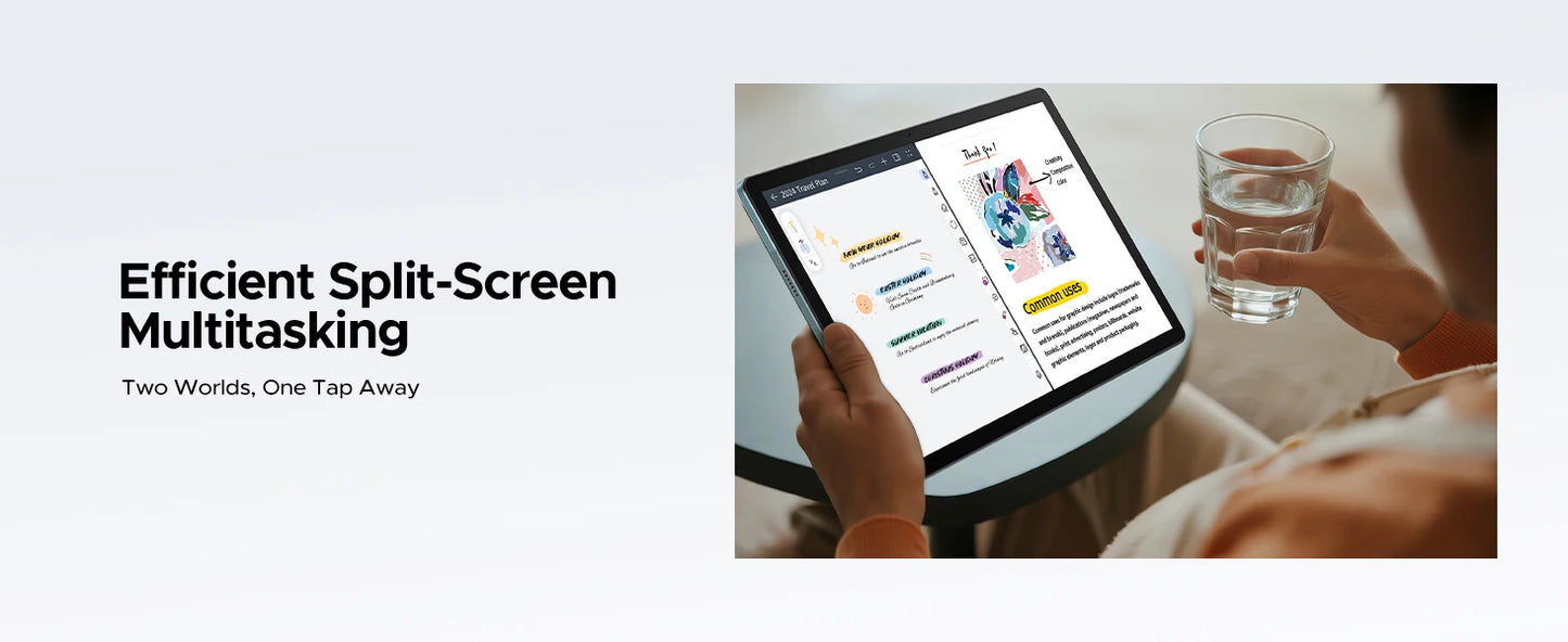 DOOGEE U13 2 IN 1 Tablet PC Android 16 13'' Display 32GB(6GB+36GB) 256GB 11000mAh Battery Quad Speakers UNISOC T7280 Widevine L1