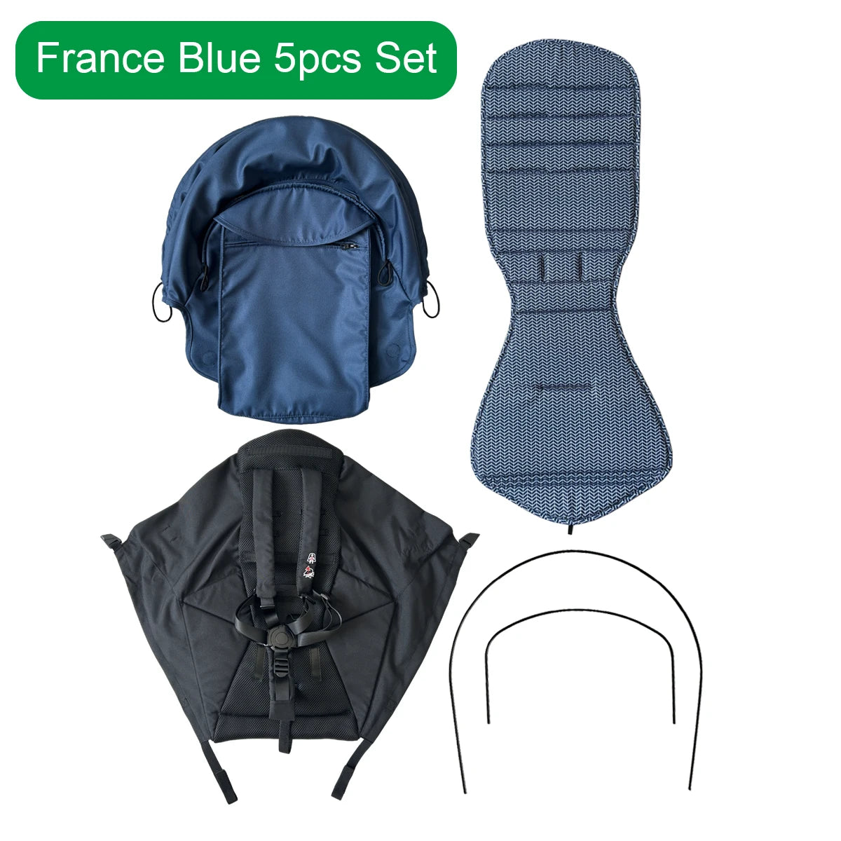 MomTan Stroller Accessories Replacement Set Extended Canopy & Seat Cushion & Seat Base For Babyzen YOYO Series & Stokke YOYO3