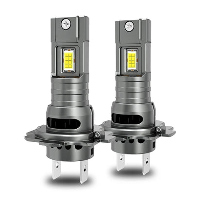 H7 LED Headlight CANBUS 30000LM 7035 CSP Chips 1:1 MINI Size Plug And Play Auto Lamp 6000K Wireless Turbo Fog Light With Fan