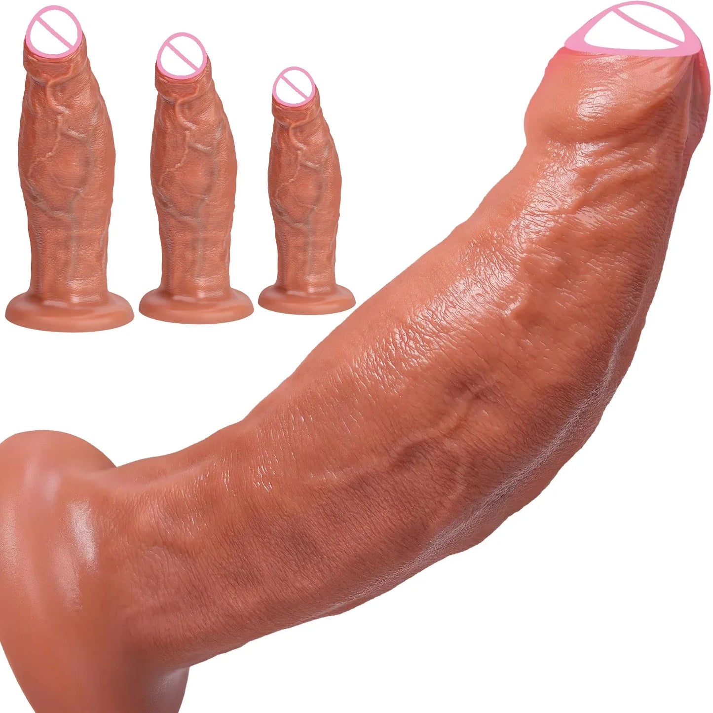 Realistic Silicone Dildo Suction Cup Anal Penis Adult Sex Toys Anal Plug for Woman Men Big Dick Butt Plug Dildos Masturbator 18+