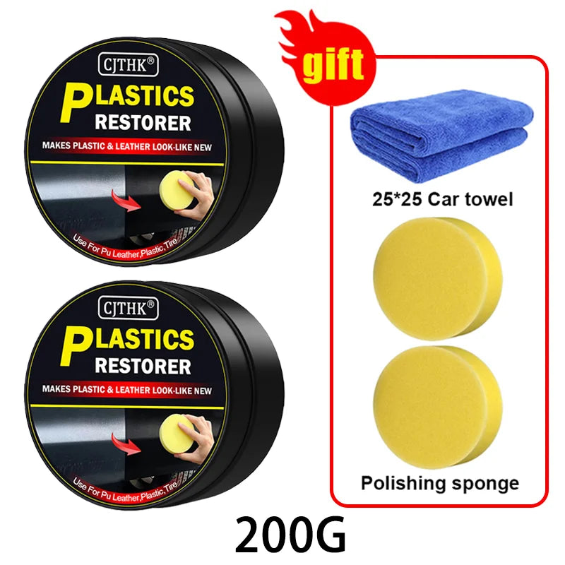 Car Plastic Restorer Back To Black Gloss Auto Interior Leather & Panel Renewal Wax Coating Agent Auto Polish And Repair Coating