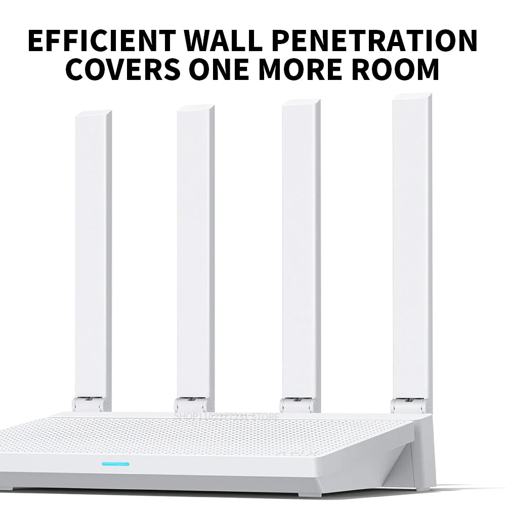 2024 NEW Original Xiaomi AX3000T Router 2.4GHz 5GHz 1.3GHz CPU 2X2 160MHz WAN LAN LED NFC Connection for Home Office Games Mi