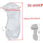 600D Boat Full Outboard Engine Cover Heavy Duty Silver Engine Motor Covers Protector For 6-225HP Waterproof