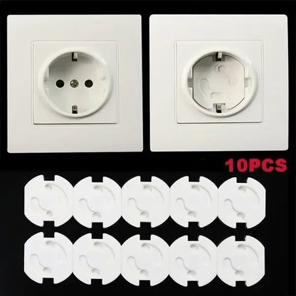 1/10pcs Electrical Outlet Protection Baby Child EU Power Socket Safety Guard Anti Electric Shock Plugs Protector Rotate Covers