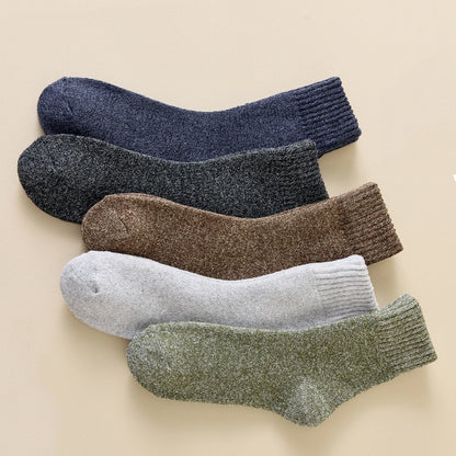 3 Pairs Winter Thick Towel Men's Socks Man's Outdoor Sports Long Socks Cold Resistant Frost Proof Snow Socks For Man Gift 39-44
