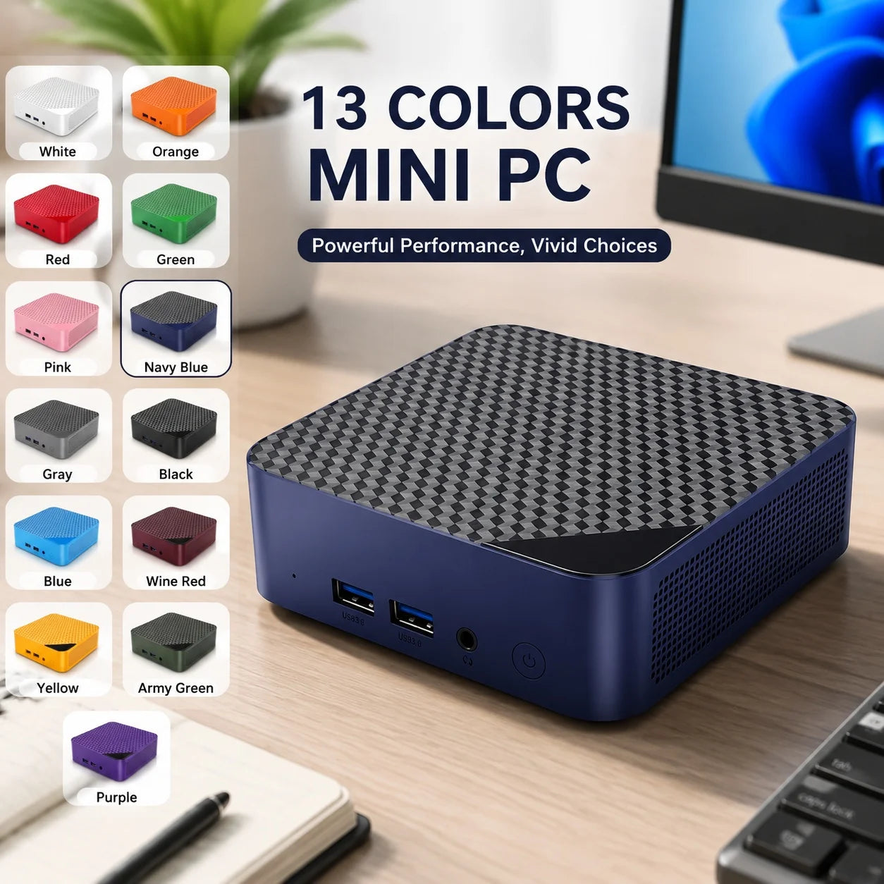 Mini PC Windows 11 Inte i9 10980HK Desktop Gaming Computer PC 32GB RAM 1TB M.2 SSD WiFi 6 BT5.2 Pc Gamer