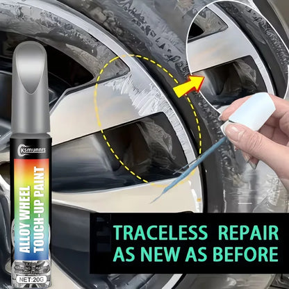 Silver Wheel Repair Pen Instantly Fixes Scratches And Curb Rash on All Silver Wheels & Car Bodies Simple One-Step Solution