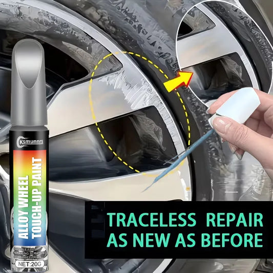 Silver Wheel Repair Pen Instantly Fixes Scratches And Curb Rash on All Silver Wheels & Car Bodies Simple One-Step Solution