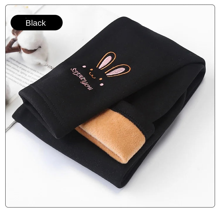 Autumn Winter Children Girl's Legging Thicken Warm Kids Girl Warm Plush Legging Trousers Elastic Waist Leggings Kids Pants