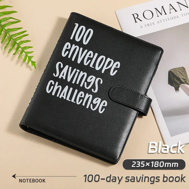 Save Savings Challenges Loose-Leaf Binder Budget Binder with Cash Envelopes Money Organizer System 100 Envelope Challenge Binder