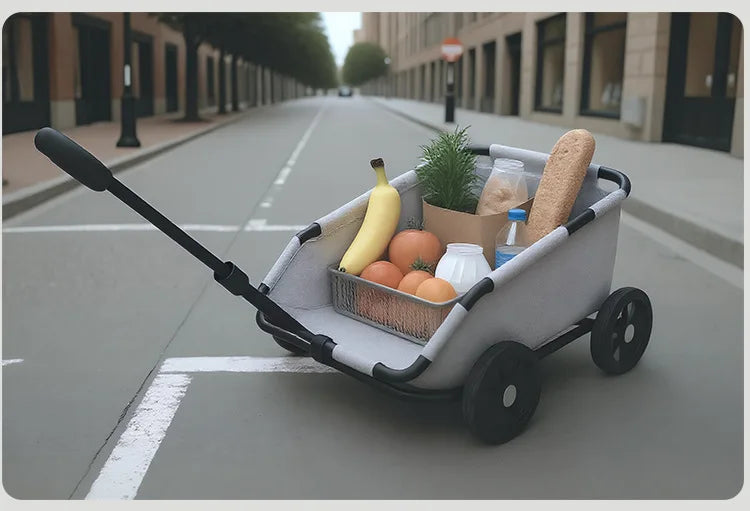 Foldable Pet Stroller Cart for Small Dogs Cats Puppy Kitten Outdoor Travel Carrier Toy Pushcart