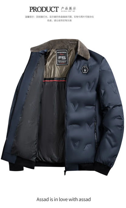 Men's Fashion Windbreaker Parka Coat Male Jacket Autumn Winter Overcoat Windproof Casual Warm Hombre New Streetwear Outdoors