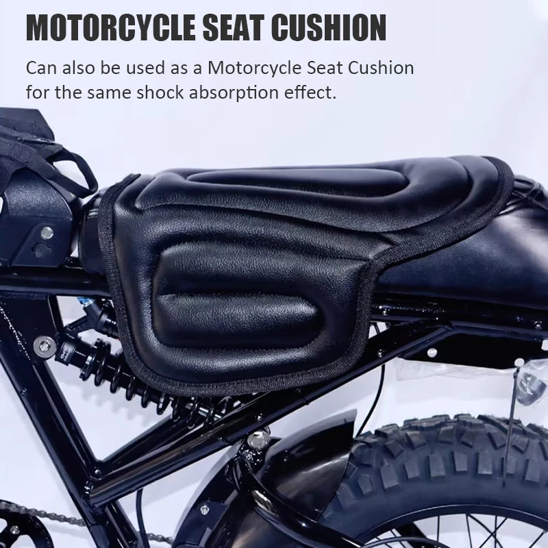 Horse Riding Saddle Pad artificial leather Shock Soft Equestrian Seat Pad Western Long Saddle Cushion Motorcycle Seat Cushion