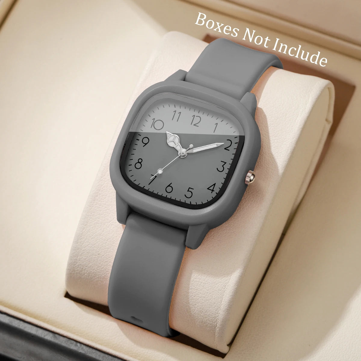 1/3/10PCS Fashion Silicone Band Women Quartz Watches Set Casual Arabic Dial Wristwatch for Girls Clock Reloj Hombre（Without Box）