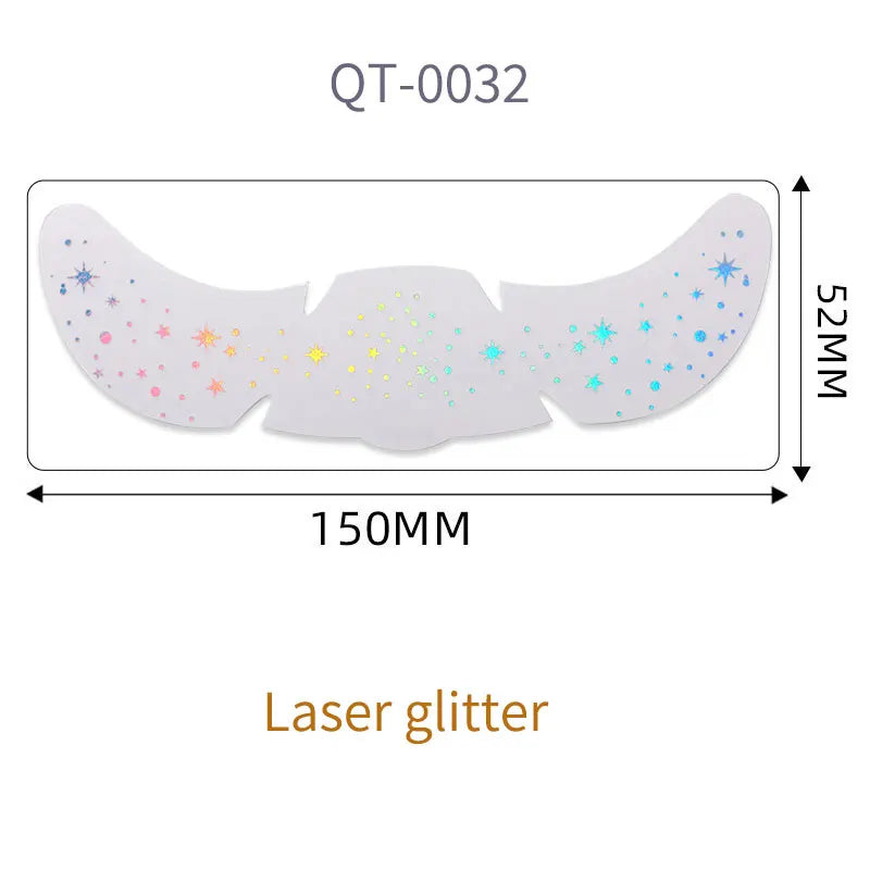 1pc Hot Stamping Freckles Makeup Sticker Metallic Radiation Golden Silver  Fake Freckles Temporary Tattoo Stickers Face Makeup
