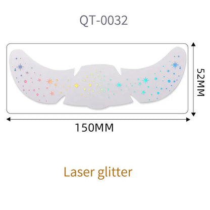 1pc Hot Stamping Freckles Makeup Sticker Metallic Radiation Golden Silver  Fake Freckles Temporary Tattoo Stickers Face Makeup
