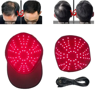 Multi-style Red Light Therapy Cap 660&850nm Infrared Light for Strengthen The Hair Root， Promote Hair Growth Anti-hair Loss Cap