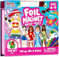 Joyfy Foil Magnet Dress-Up Kit 2-in-1 Fashion DIY Craft for Kids Paper Dolls Travel Activity Birthday Gifts with Display Box