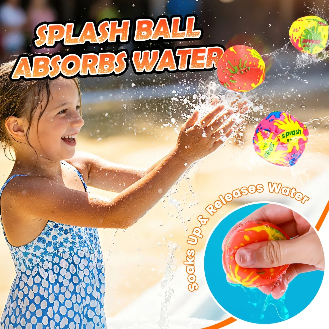8/16Pcs Small Water Guns And Absorbent Water Balloons Toys Summer Foam WaterGun Outdoor Swimming Pool Beach Party Games Toys