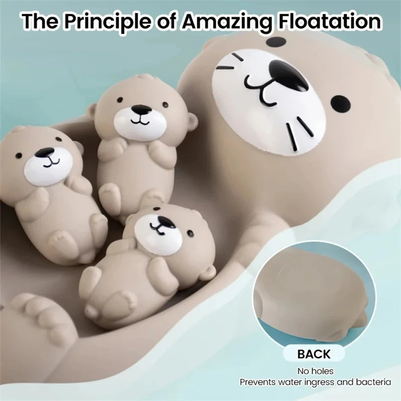 Children's Bathroom Floating Animal Otter Sealed Floating Water Toy Baby Bath Toys Swimming Pool Toy Comfort Toy Baby Bath Duck