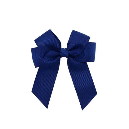 1pcs 3.6'' Solid Color Bowknot Hair Clips For Baby Girls Classic Bows Hairpins Cute Barrettes Headwear Kids Hair Accessories