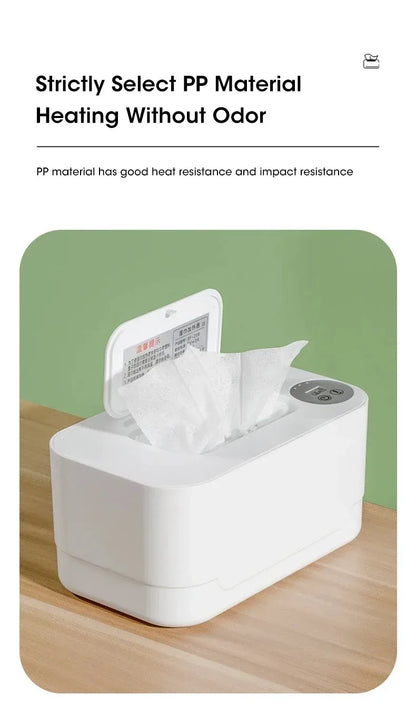 Portable USB Multifunction Baby Wipe Warmer Heater with LED Display for Home and Car Wet Towel Dispenser Heating Box