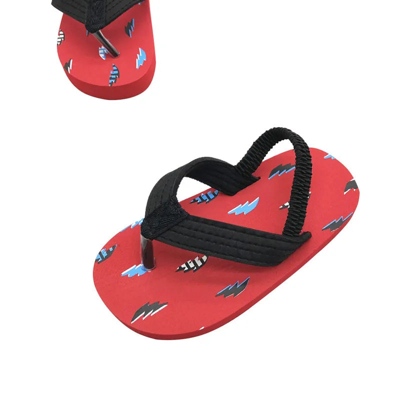 Children Flip Flops Shoes Cartoon Summer EVA Soft Sole Indoor Bathing Anti Fall Girls and Boys Sandals Beach and Pool Slippers