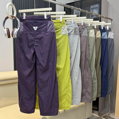 Outdoor Sports Casual Track Pants Men Women Lightweight Hiking Breathable Waterproof Quick Dry Loose Techwear Cargo Pant Trouser