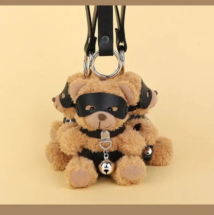 RTET Valentines Gifts for Her or Him BDSM Lover Bear for Submissive Dominant Gift Kinky Fetish Plush Bear Bondage Gifts