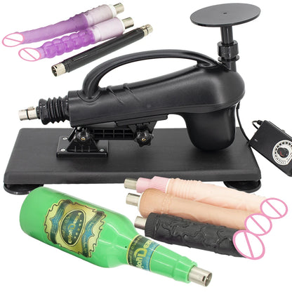 FREDORCH Sex Machines More Attachment Masturbating Pumping Sex Gun Adjustable with Dildo Couples Sex Toy Love Machine for Couple