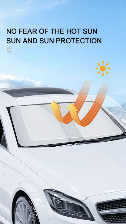 SEAMETAL Car Front Sunshades Foldable Windshield Sun Blocker Universal Fit for Car,Truck,SUV
