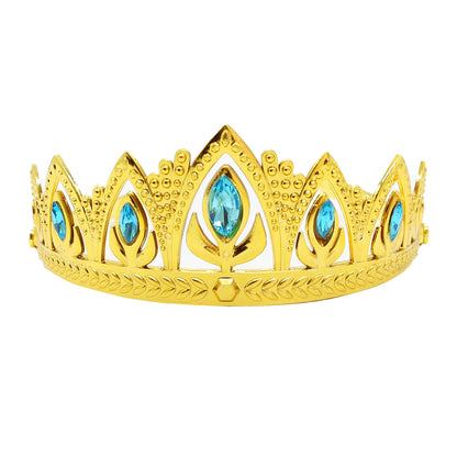 Princess Girls  Anna Tiara Headband Royal Crown for Kids Elsa Gold Crown Baby King Queen Crown Costume Accessory Party Favors