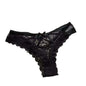 Breathable Patchwork Mesh Floral Bowknot Panties Ruffle Thong Lace Flower Transparent Briefs Low Waist Hollow Out Lady