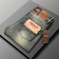 High-end Light Luxury Brand Jeans Men's Retro Slim Fit Straight Versatile Casual Gray Trousers Autumn and Winter Thick Jeans