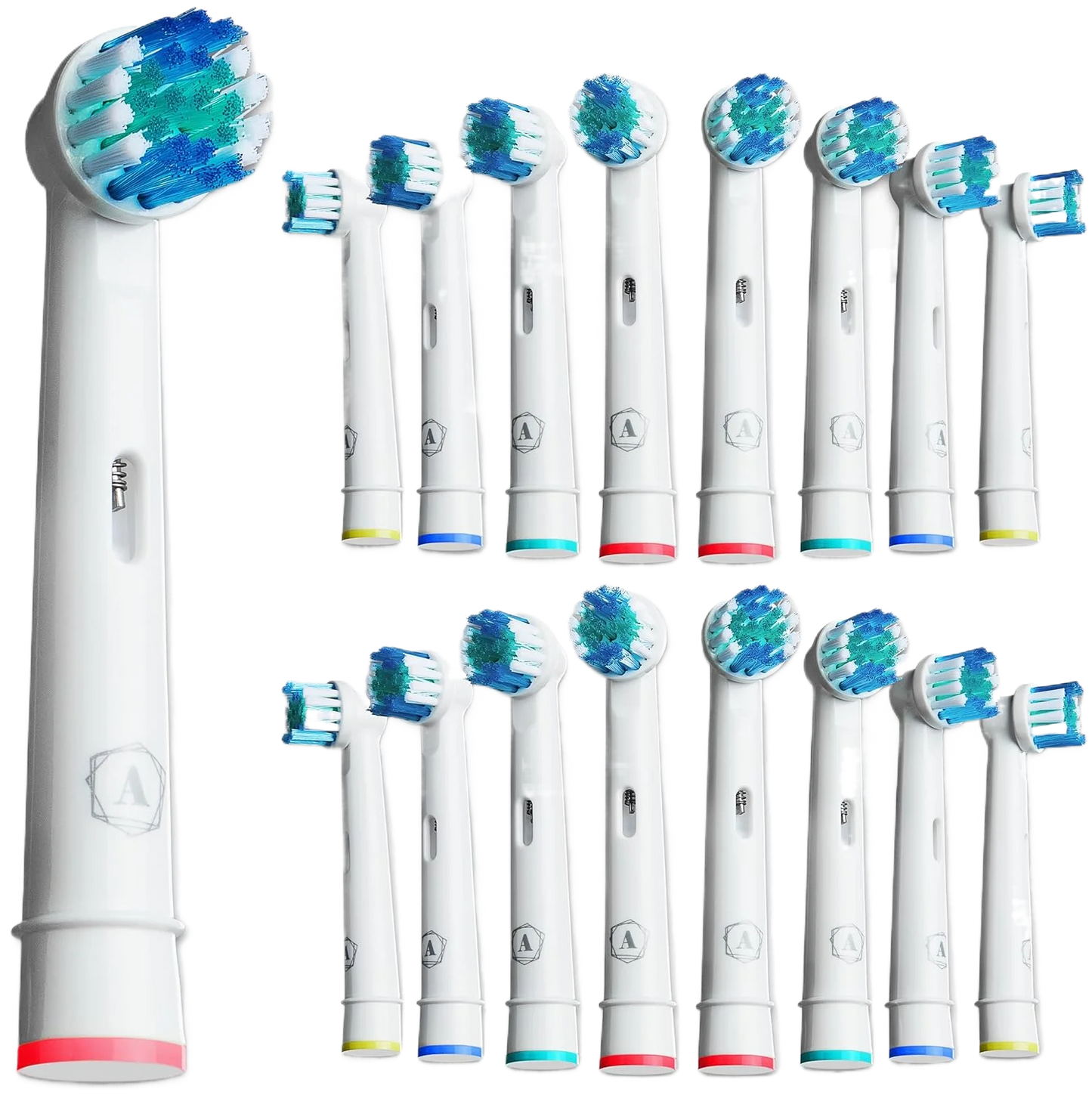 For Oral-B Dupont Bristle Electric Toothbrush Heads Whiten Teeth Daily Clean Soft Care Teeth Function D100 D25 D30 4/8/16pcs