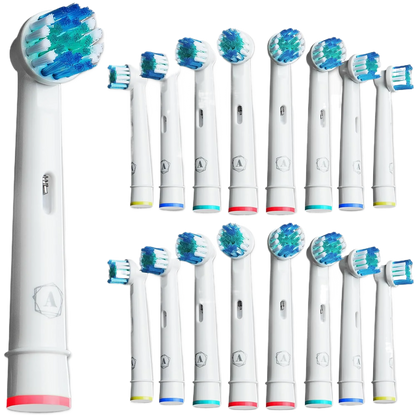 For Oral-B Dupont Bristle Electric Toothbrush Heads Whiten Teeth Daily Clean Soft Care Teeth Function D100 D25 D30 4/8/16pcs