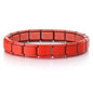 GEMOSA 9mm Width Italian Charm Bracelet Fashion Stainless Steel Bangle Elastic Link Chain High Quality Factory DIY