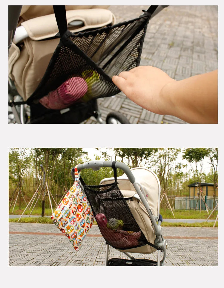 Baby Stroller Organizer Hanging Net Pram Storage Bag Baby items Stroller Accessories