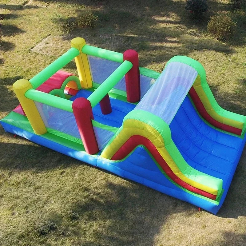 6.5*3*2.5m Giant Inflatable Jumping Castle Big Bounce House With Large Slide Trampoline Inflatable Bouncer Obstacle Slides