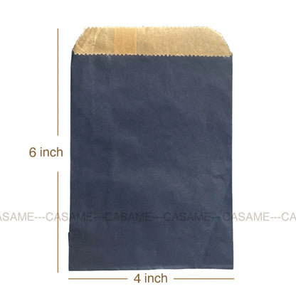 50 Pcs Red Blue Green Thank You Kraft Paper Bags Cute  Happy Birthday Gift Pouch Retro Party Favor Bag Candy Cookie Supplies